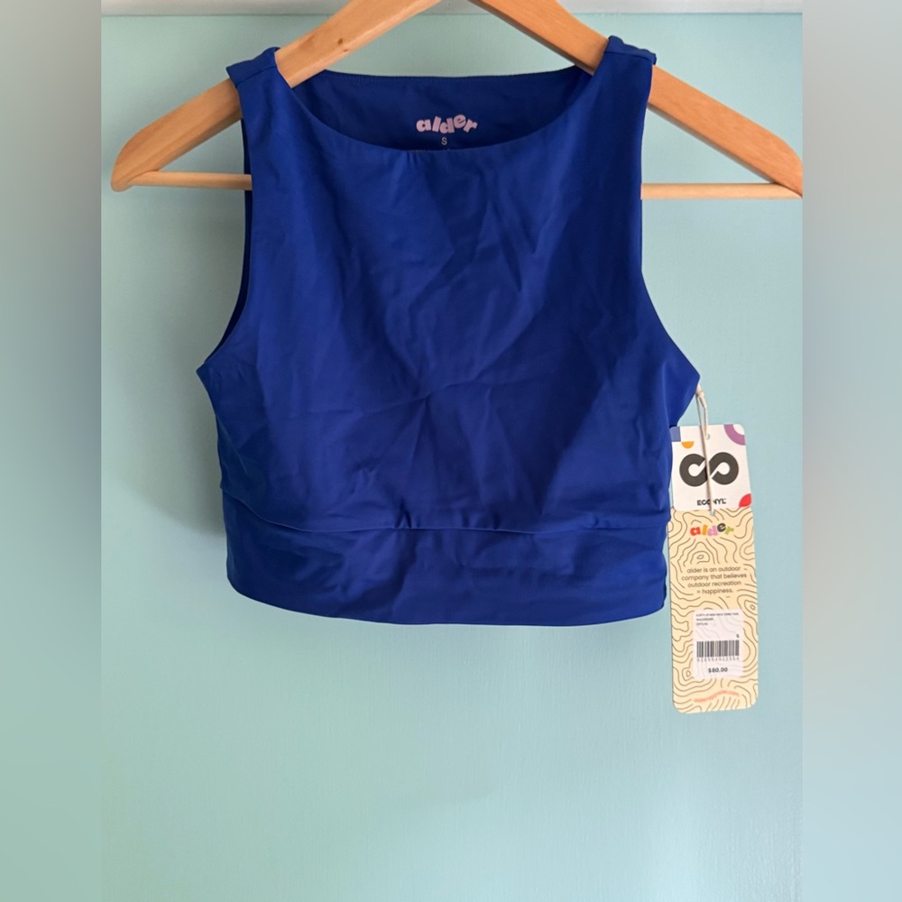 Alder apparel Blue Women's Crop Top
